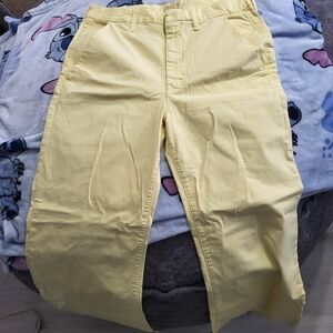 Women's Yellow Flare Jeans